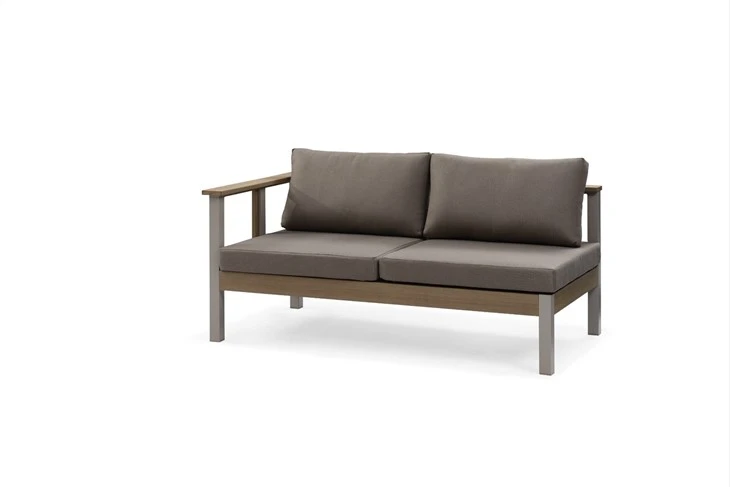 Aluminum Plast Wood Garden Sofa Set