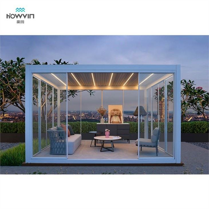 Raised Patio With Pergola